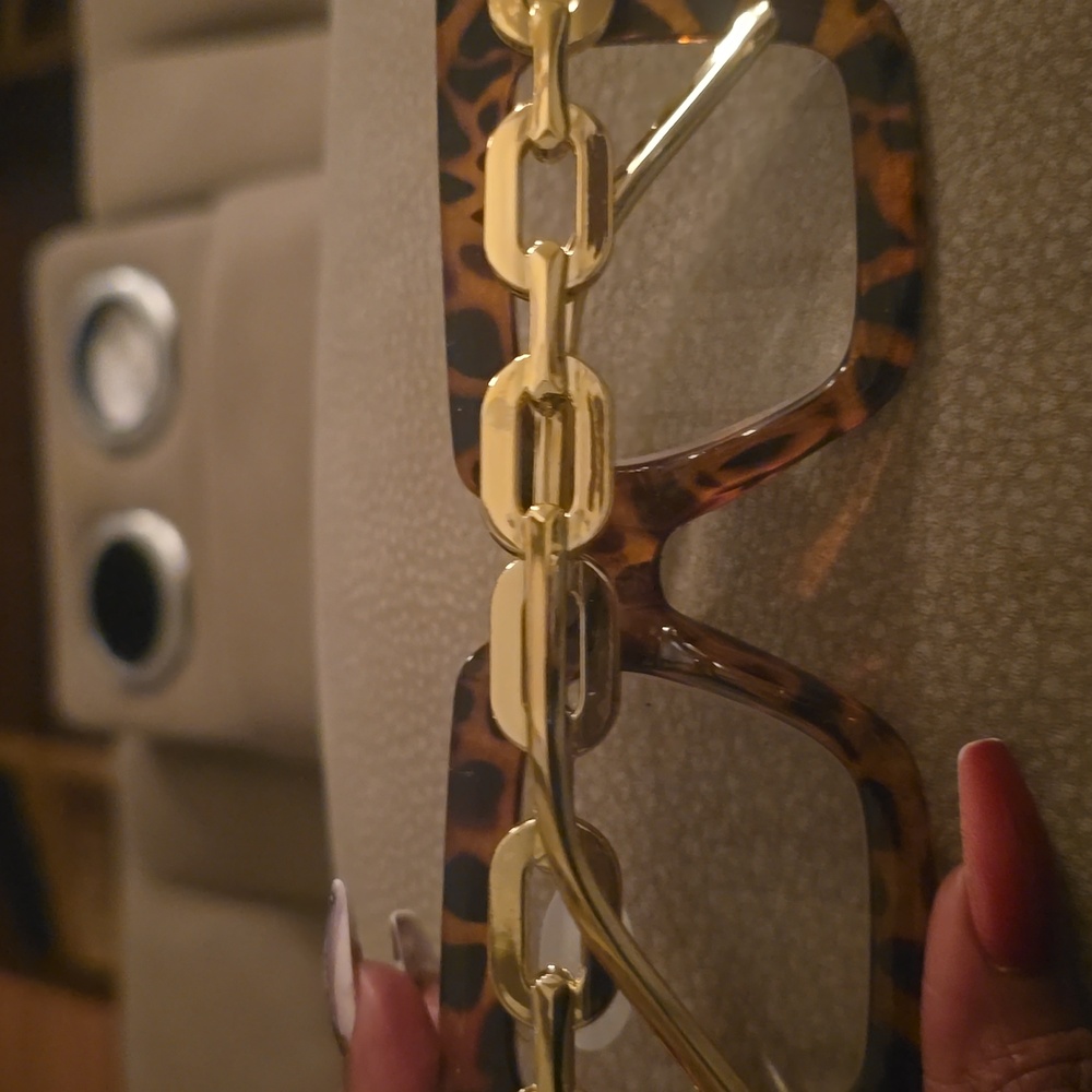 Leopard Print Square Glasses*readers*+3 50 - Picture 3 of 4